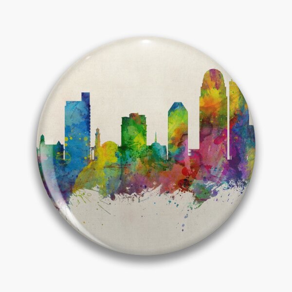 Item preview, Winston-Salem North Carolina Skyline designed and sold by ArtPrints.