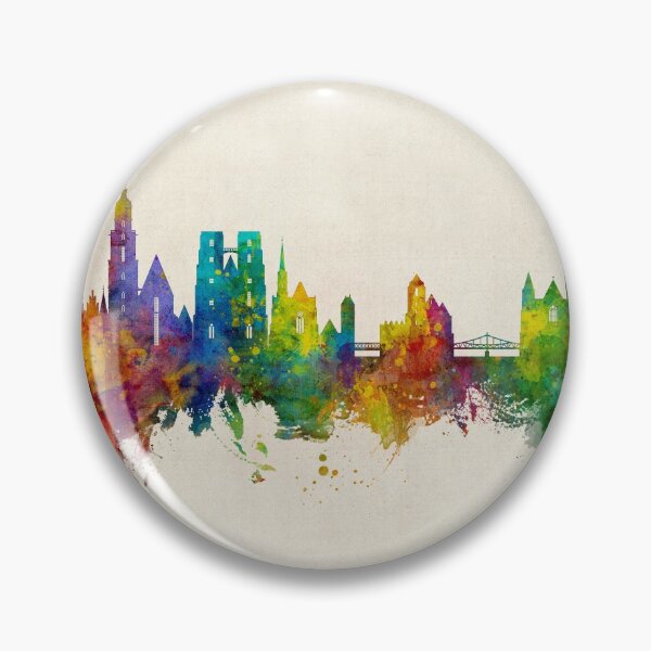 Item preview, Wroclaw Poland Skyline designed and sold by ArtPrints.