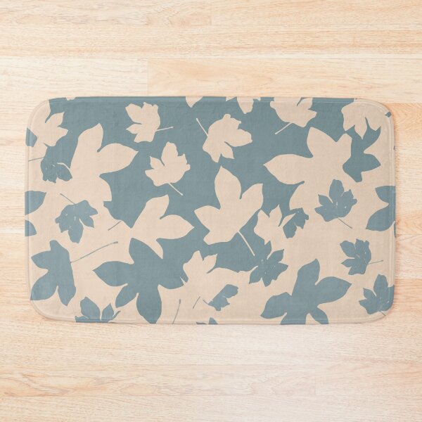 Item preview, Envelop leaves decor. blue. ofwhite. designed and sold by PrintedDreams.