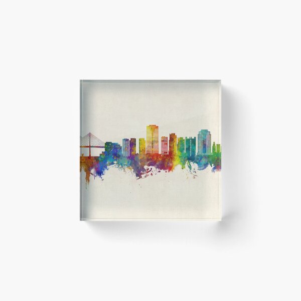Item preview, Long Beach California Skyline designed and sold by ArtPrints.