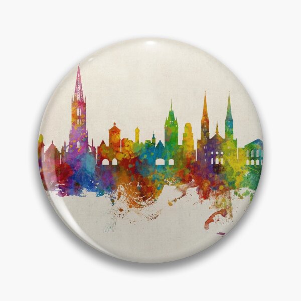 Item preview, Freiburg Germany Skyline designed and sold by ArtPrints.