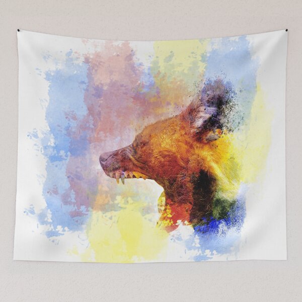 Item preview,  Colourful African Painted Dog   designed and sold by Darren Wilkes.