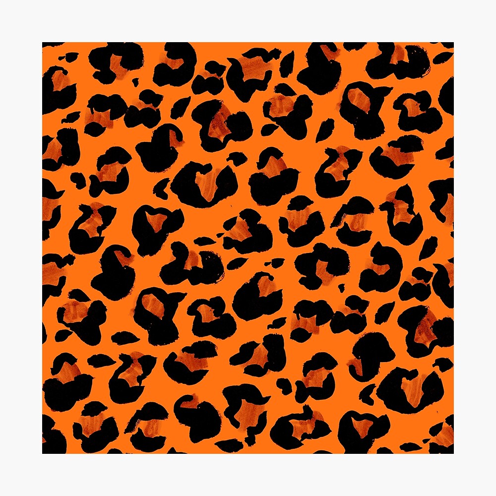 orange leopard dress