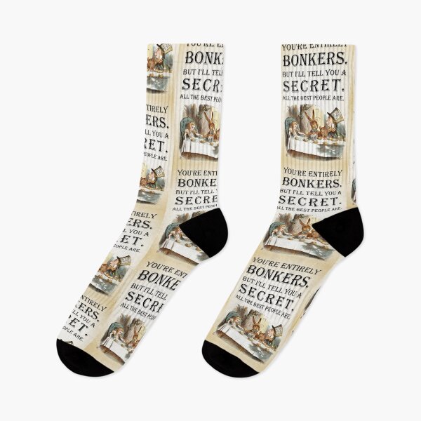 Item preview, Alice In Wonderland - Tea Party - You're Entirely Bonkers - Quote  designed and sold by maryedenoa.