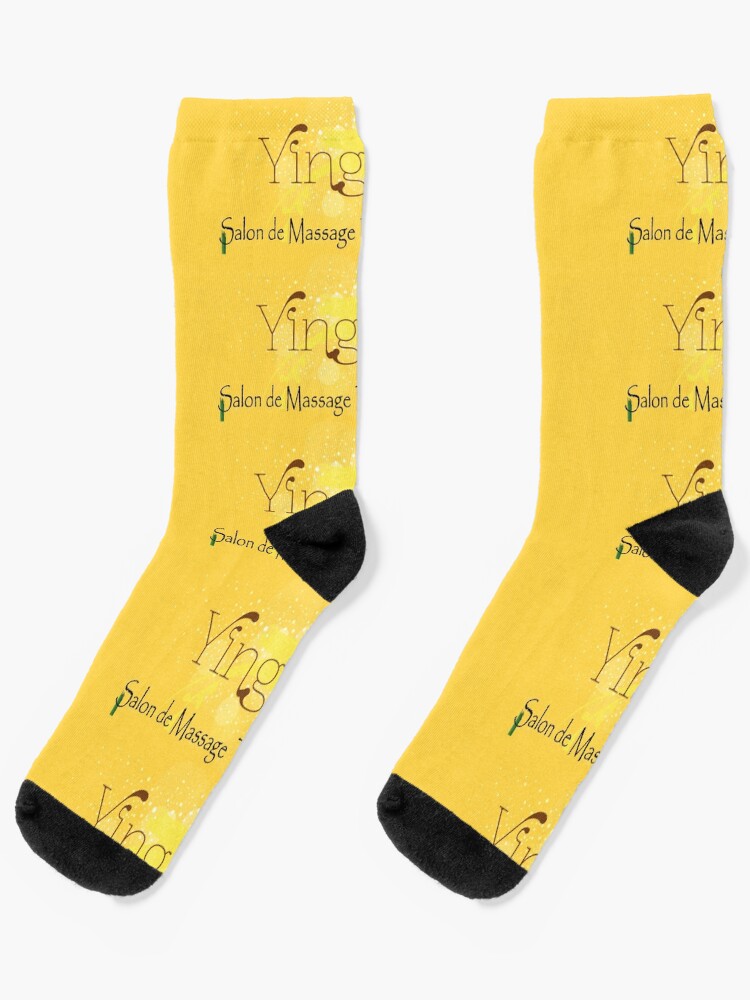 Aperçu 1 sur 5. Chaussettes avec l'œuvre Institut de Massage Thaïlandais Traditionnel à Orléans créée et vendue par YingThaiOrleans.