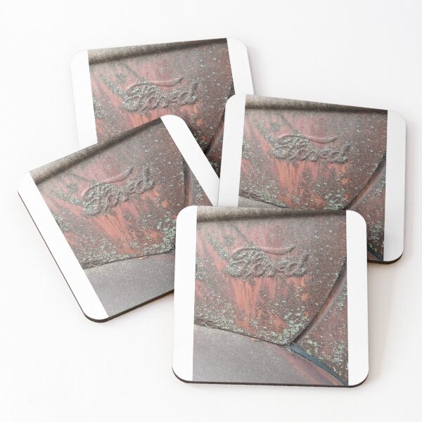 Item preview, Rusty Ford emblem, vintage Ford farm truck designed and sold by Dwindell.