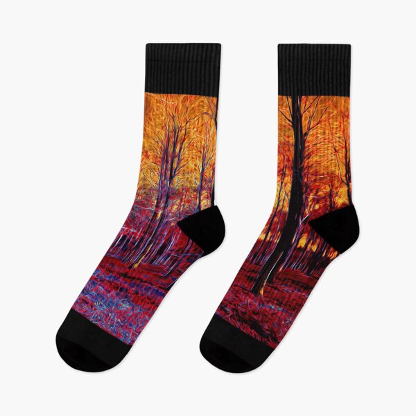 Item preview, Red Magical Forest Wide Landscape Psychedelic designed and sold by KALEIDOSCOPE UK.