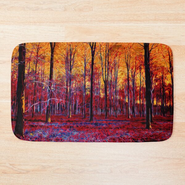 Item preview, Red Magical Forest Wide Landscape Psychedelic designed and sold by KALEIDOSCOPE UK.