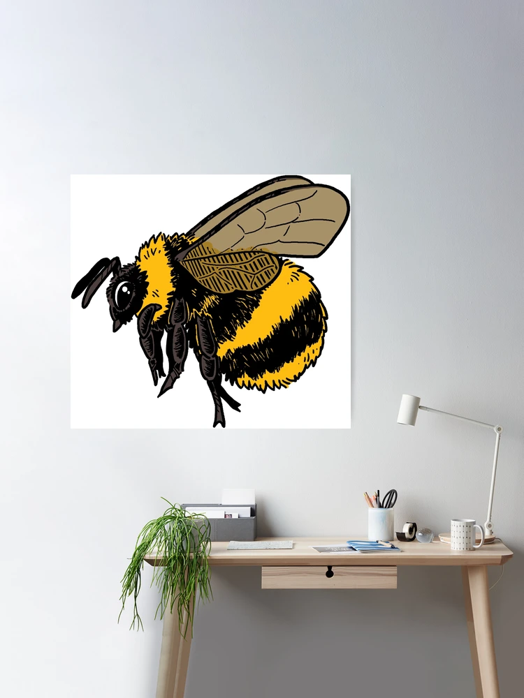 Trinx Bees Are My Bros Funny Retro Insect Wall Art Bumble Bee Print  Bumblebee Pictures Wall Decor Insect Art Bee Decor Insect Poster Black Wood  Framed Art Poster 14x20 Framed On Paper