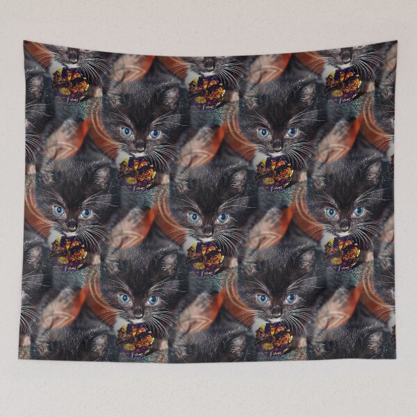 Item preview, Kitten Anticipation Seamless designed and sold by VikingVisual.