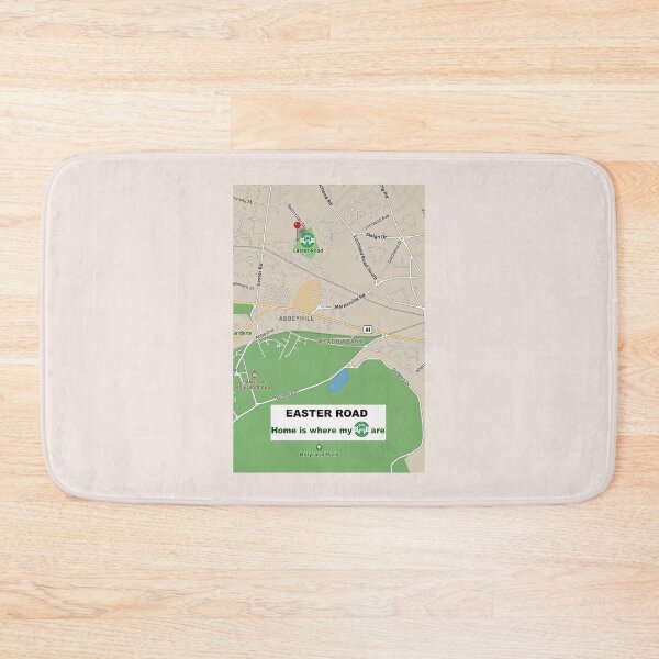 Item preview, Hibernian FC Easter Road map designed and sold by Julie Bell.