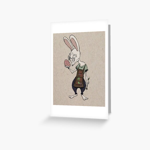Egg Inspector Greeting Card