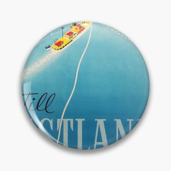 Item preview, Till Estland vintage travel poster designed and sold by stickart-marek.
