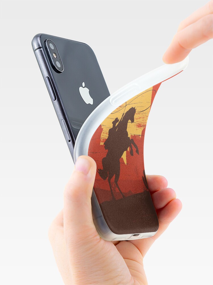 Alternate view of Cowboys of the Wild West - Riding Solo iPhone Case & Cover