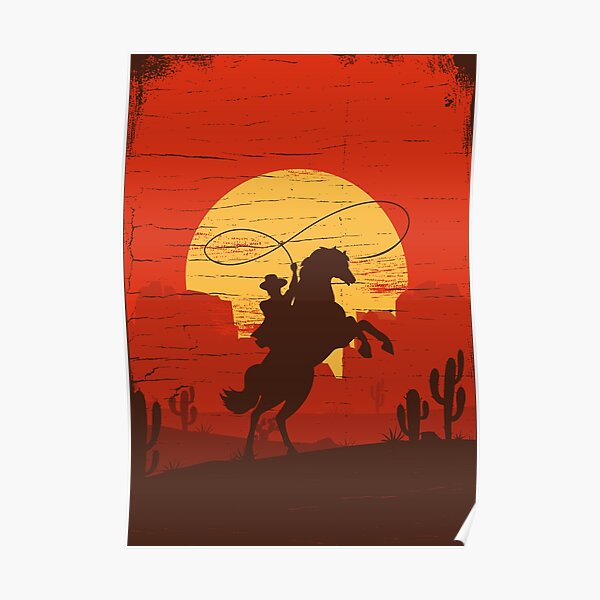 Cowboys des Wilden Westens - Solo reiten Poster