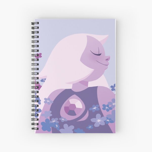 Pastel Amethyst portrait Spiral Notebook