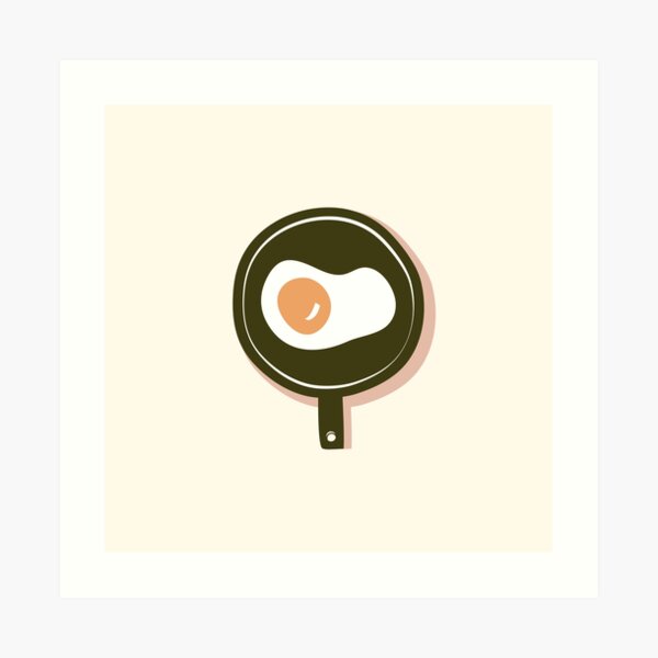 Fried egg Art Print