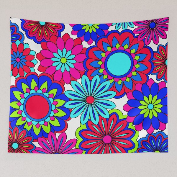 Item preview, Pretty Petals Flower Power Pattern designed and sold by ArtformDesigns.