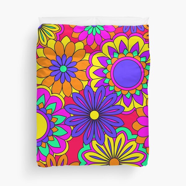 Groovy Flower Power Baby! Duvet Cover