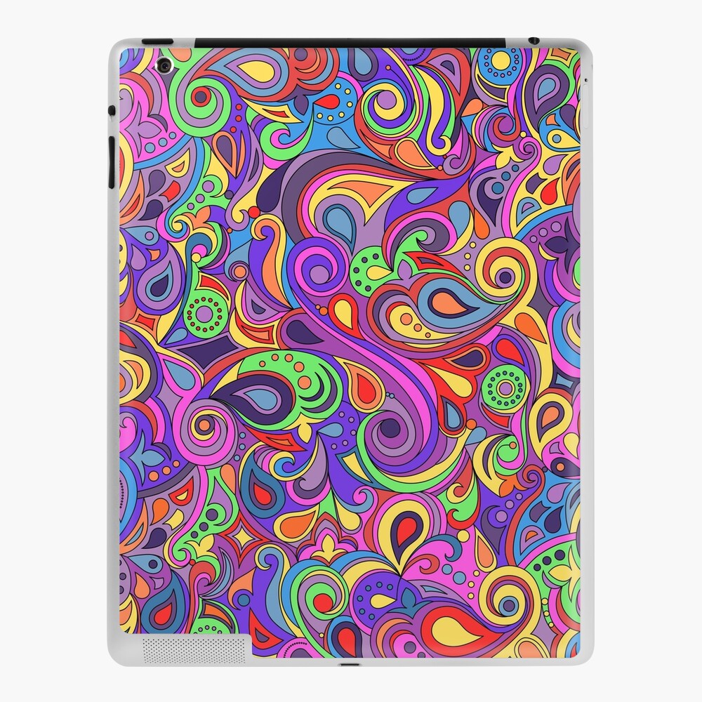 Groovy Vinyl Records, Colorful with Daisy iPad Folio Case by