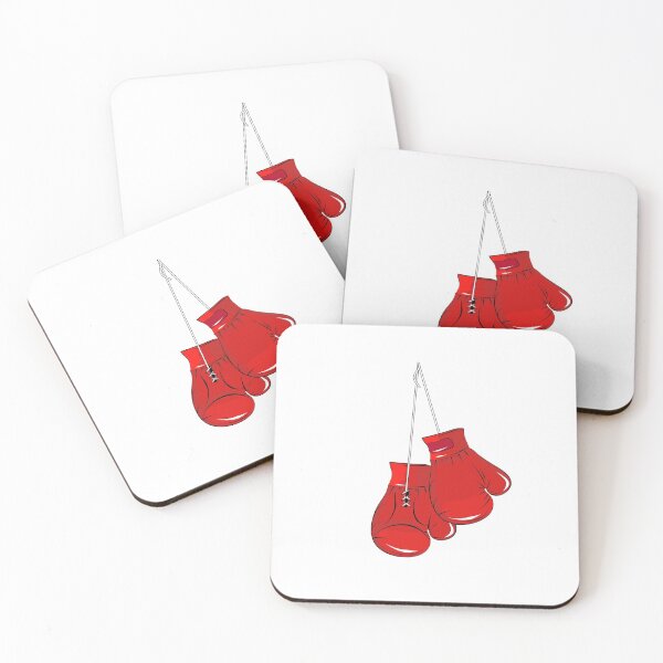 Item preview, Two boxing gloves hung on the cords designed and sold by Kisho.