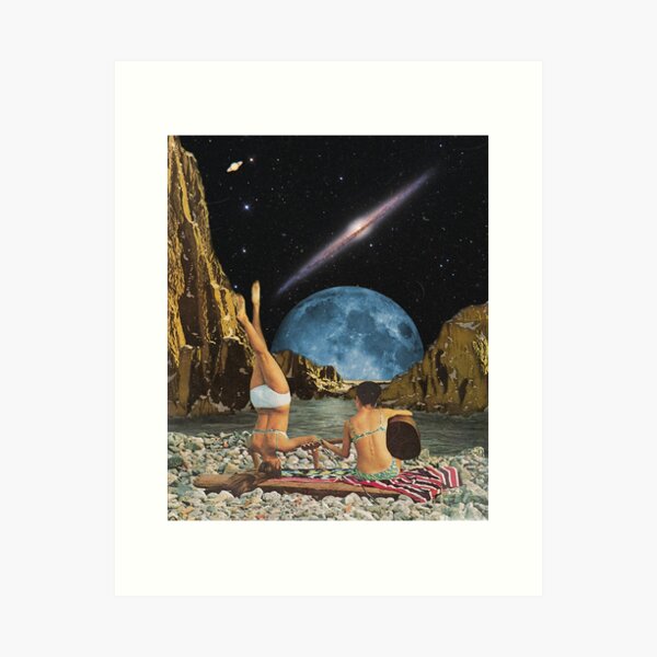 Aperçu de l'œuvre Collage d'art vintage créée et vendue par Yellowblanc.