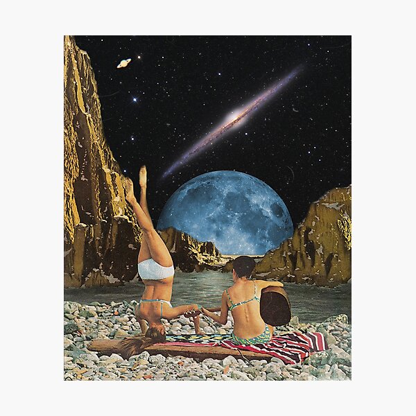Vintage Collage Art Photographic Print