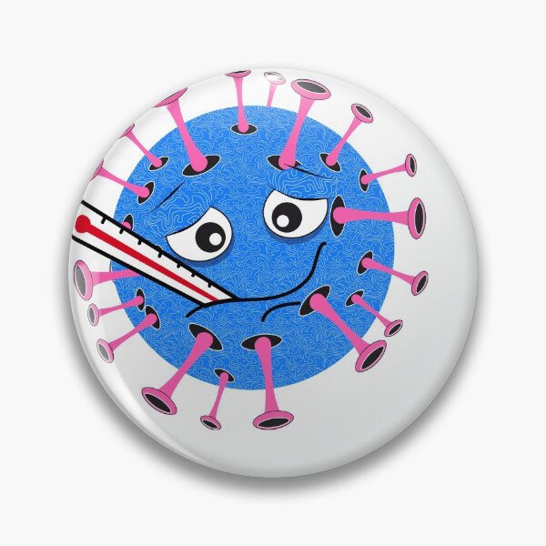 Item preview, Virus with clinical thermometer in the mouth designed and sold by Kisho.