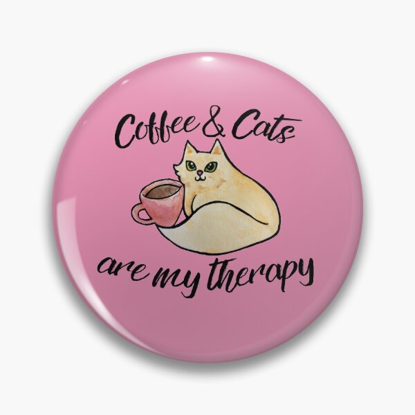Artikelvorschau, Kaffee und Katzen sind meine Therapie entworfen und verkauft von FrictionMaxxing.