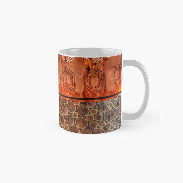 Warm gold and wood patterns Classic Mug