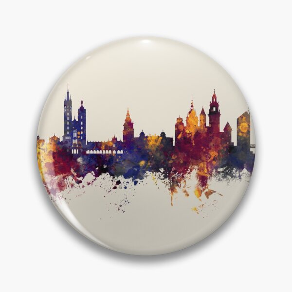 Item preview, Krakow Poland Skyline designed and sold by ArtPrints.