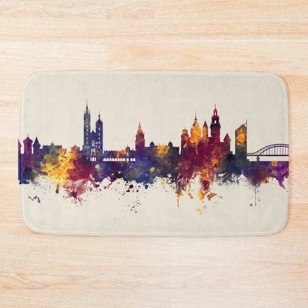Item preview, Krakow Poland Skyline designed and sold by ArtPrints.