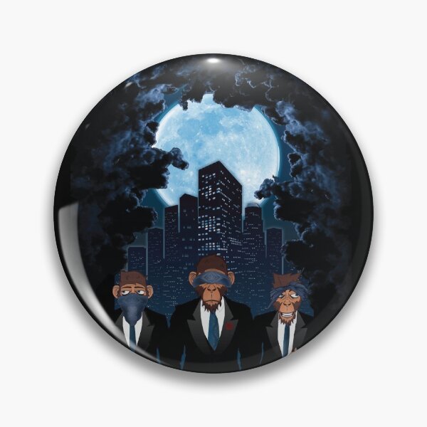 Item preview, Midnight Blues X 3 Wise Monkeys designed and sold by PrinceDesigns.