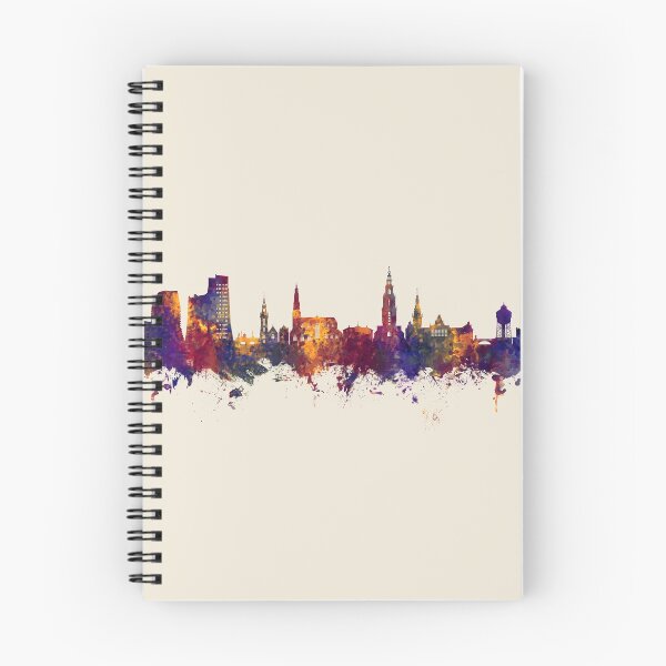 Item preview, Groningen The Netherlands Skyline designed and sold by ArtPrints.