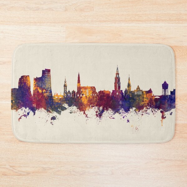 Item preview, Groningen The Netherlands Skyline designed and sold by ArtPrints.