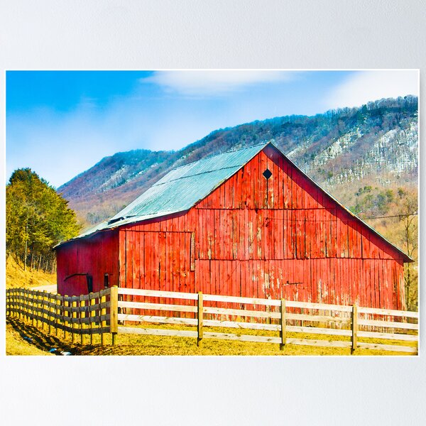Old Red Barn Poster