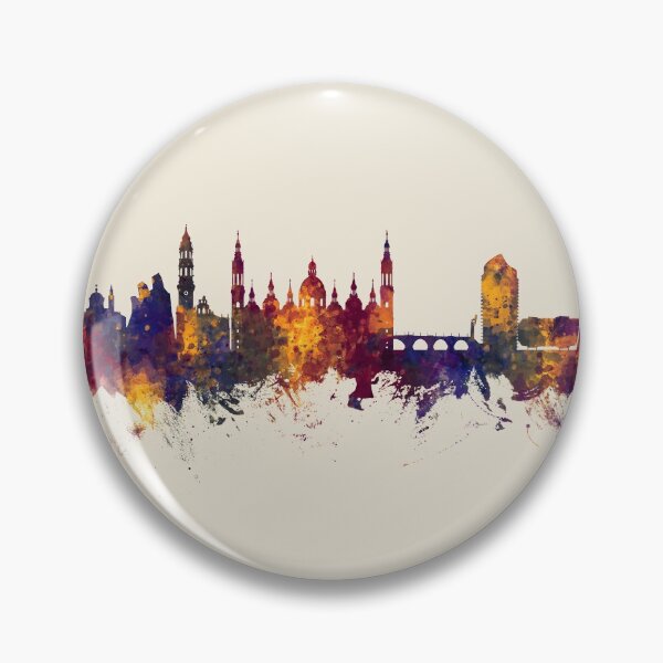 Item preview, Zaragoza Spain Skyline designed and sold by ArtPrints.