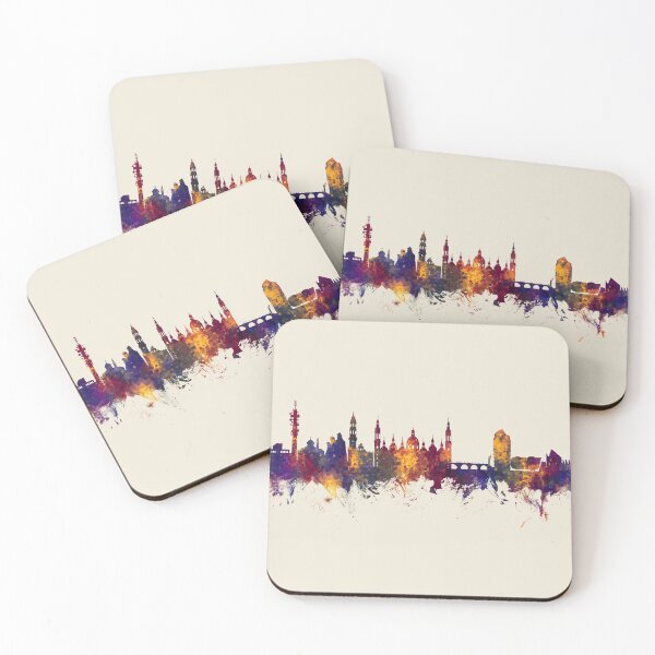 Item preview, Zaragoza Spain Skyline designed and sold by ArtPrints.