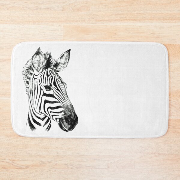 Item preview, Zebra Animal Portrait black and white (light background) designed and sold by MMMSdesigns.