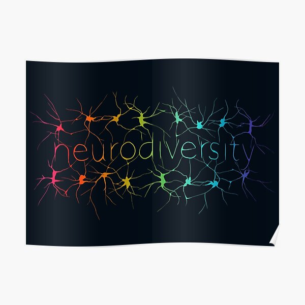Neuron Diversity - Alternative Rainbow Poster