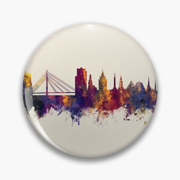 Item preview, Riga Latvia Skyline designed and sold by ArtPrints.