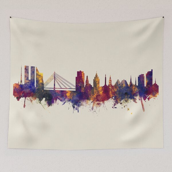 Item preview, Riga Latvia Skyline designed and sold by ArtPrints.