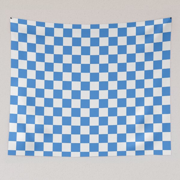 Item preview, UNO National Colors | Plaid Pattern - Matt Sky Blue and White designed and sold by Dator-Abstracts.