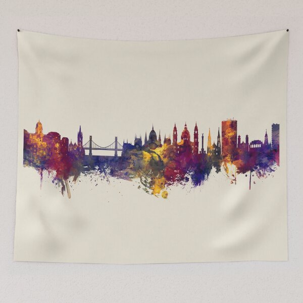 Item preview, Budapest Hungary Skyline designed and sold by ArtPrints.