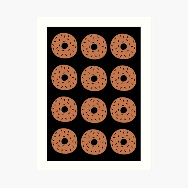 A dozen donuts Art Print