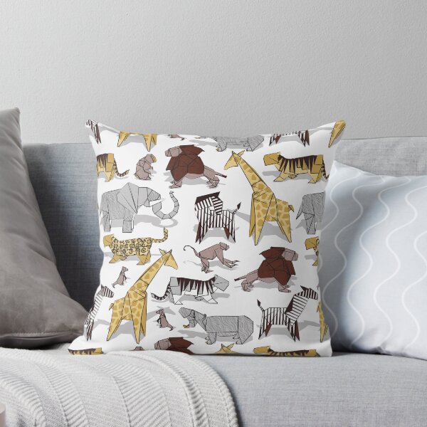 Item preview, Origami animalier // white background yellow giraffes designed and sold by SelmaCardoso.
