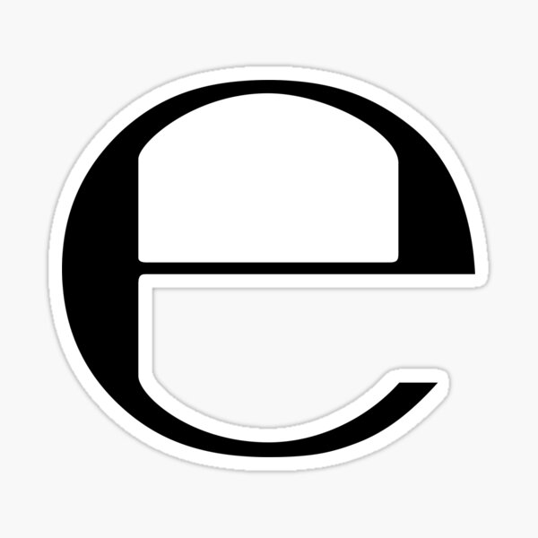 e by Ecco2k Sticker