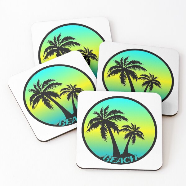 Item preview, Beach Summer Logo beach with palm trees designed and sold by Alex-Creare.