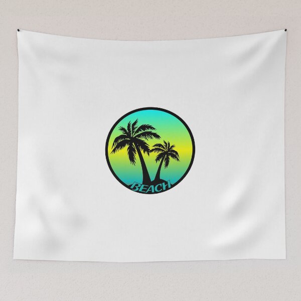 Item preview, Beach Summer Logo beach with palm trees designed and sold by Alex-Creare.