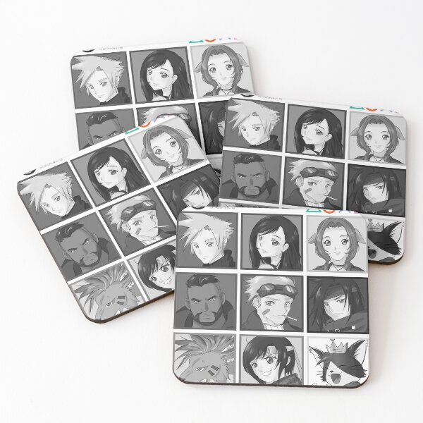 Item preview, Final Fantasy VII cast Monochrome  designed and sold by CohartProject.
